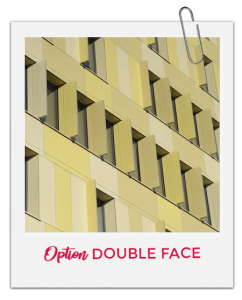 Les panneaux Swisspearl : Option double face