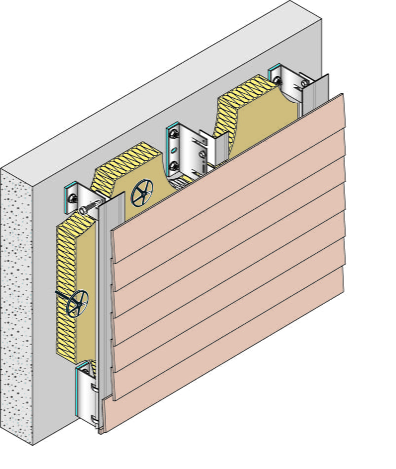 ITE ossature aluminium