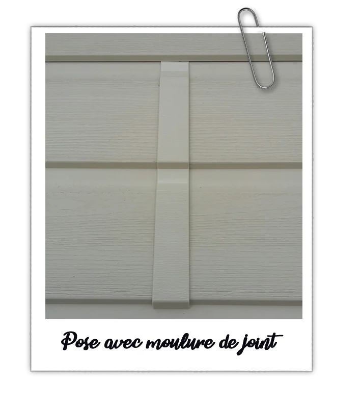 Vous souhaitez un bardage sans moulures de joint ? SCB a la solution.... 2 Pose avec moulure de joint