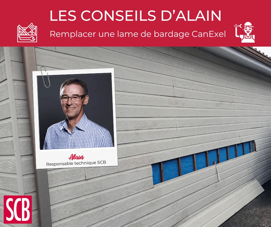 CONSEILS D'ALAIN remplacer lame bardage canexel
