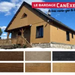 Canexel bardage bois composé de fibres densifiées